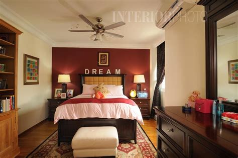 Professional Photography For Interior Designs Maroon Bedroom Red