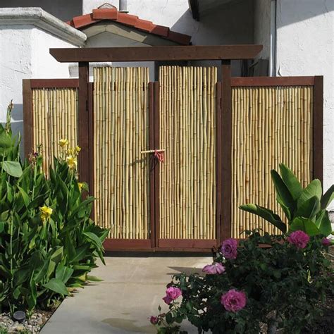 Cali Bamboo 8 Ft X 6 Ft Natural Bamboo Fencing Rolled Fencing At