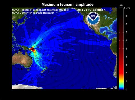 NOAA Center for Tsunami Research - Tsunami Event - April 19, 2014 Solomon Islands Tsunami