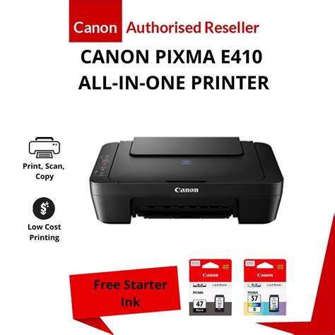 Canon Pixma E410 Ink Efficient E Series Printer Printcopyscan