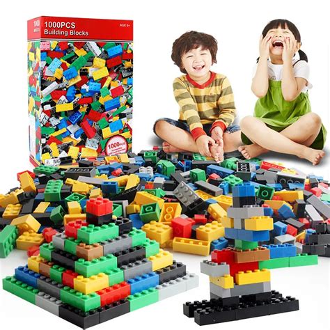 1000 pieces city diy creative bricks classic building blocks bulk sets creator baseplate
