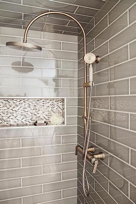 43 Stunning Farmhouse Walk In Shower Tiles Remodel Ideas Bathroom