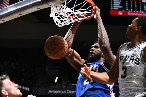 Embiid Dominates Again As Sixers Hang On For Win Vs Spurs Liberty Ballers
