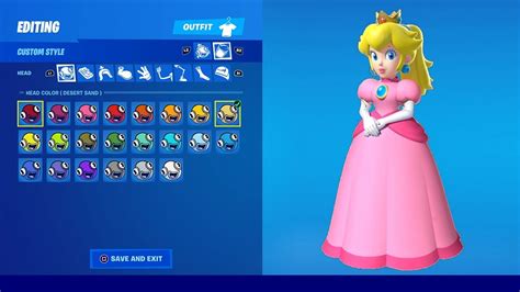 How To Make Princess Peach Skin Style Free In Fortnite Customize