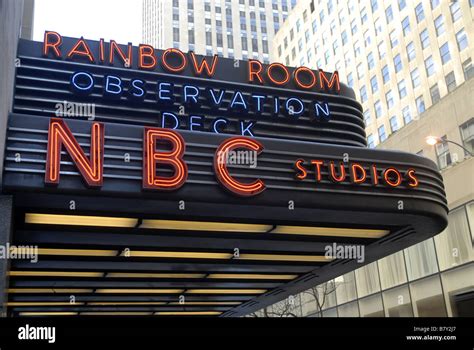 The Entrance To The Rainbow Room In Rockefeller Center In New York