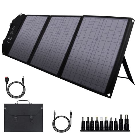 Buy Foldable Solar Panel Charger 60w With 18v Dc Output 11 Connectors