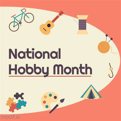 National Hobby Month Instagram Post Template Mediamodifier
