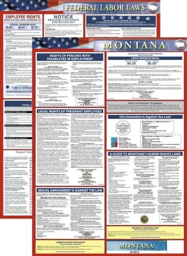 Montana Labor Law Poster Set English Version State