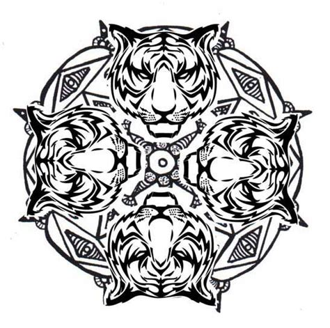 Mandala Tiger Svg Free 179 Crafter Files