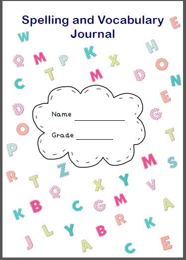 This Is A Blank Spelling And Vocabulary Journal Made For Use Over 40