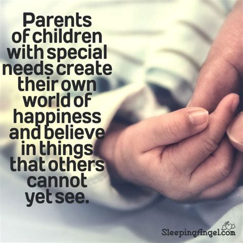 Parents Of Children With Special Needs Quote Sleeping Angel