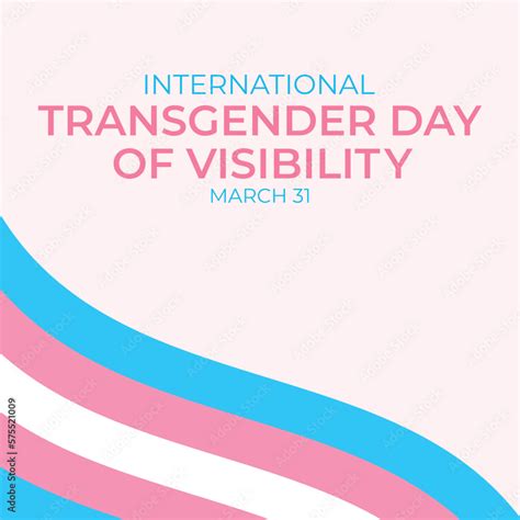 International Transgender Day Of Visibility Vector World Sexual Health Day Third Gender Day