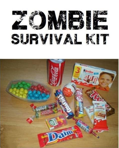 Pms survival kit idea free printable diy gift idea zombie apocalypse kit diy thursday zombie survival kit. Zombie survival kit21 Zombie survival kit (With images) | Zombie survival