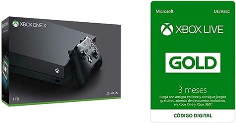 Microsoft Xbox One X Naked Refurbished Y Suscripci N Xbox Live Gold Meses Xbox Live