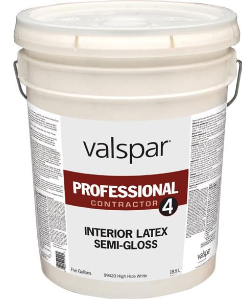 Valspar 99420 Commercial Grade Professional Interior Latex Paint Semi