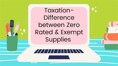 Taxation Difference Between Zero Rated And Exempt Supplies YouTube