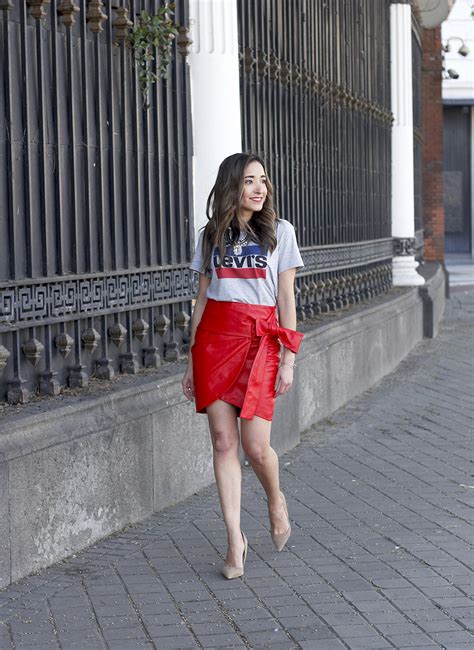 Red Leather Skirt BeSugarandSpice Fashion Blog