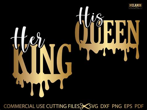 His Queen Her King Svg King And Queen Svg Couple Svg Shirt Ec