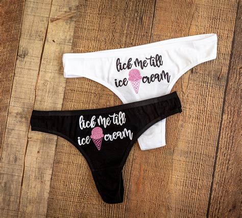 Lick Me Till Ice Cream Thong Bachelorette Party T Bridal Etsy New Zealand