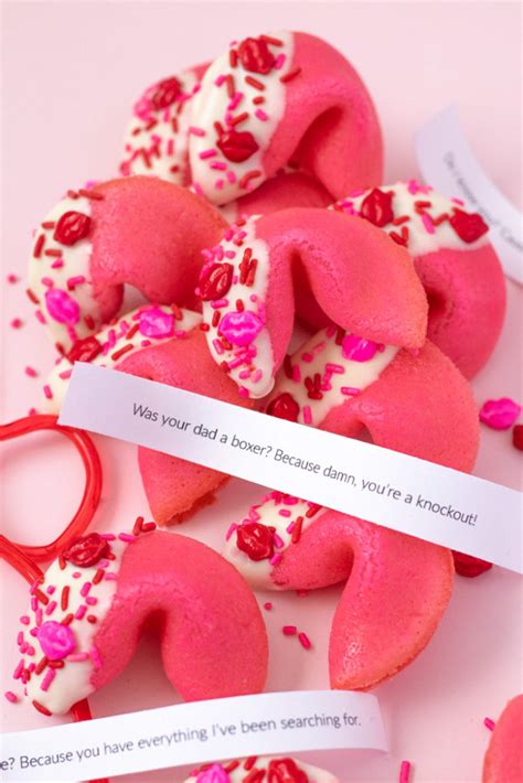 Valentines Day Pick Up Line Cookies Fortune Cookies Club Crafted