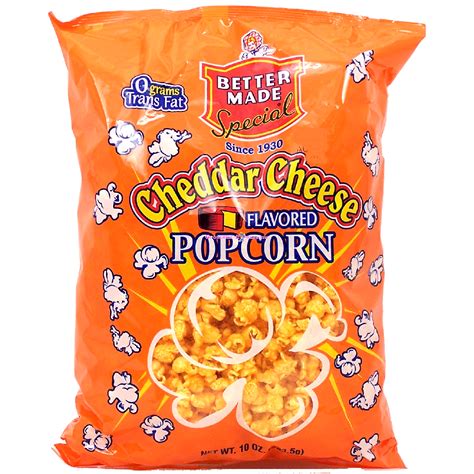 Better Made Cheddar Cheese Flavored Popcorn 10oz Cheesebutter Flav
