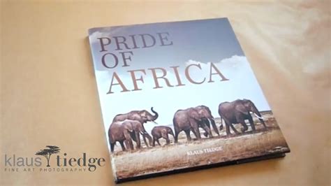 Coffee Table Book "Pride of Africa" by Klaus Tiedge - wildlife fine art