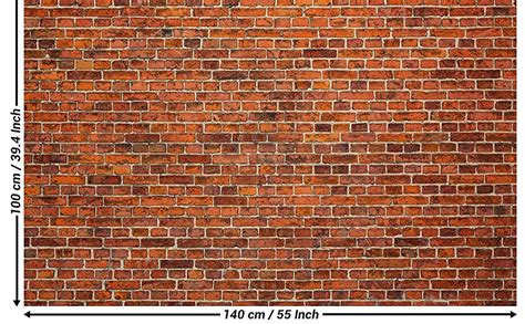 Poster Red Bricks Picture Decoration Realistic Wall Cladding