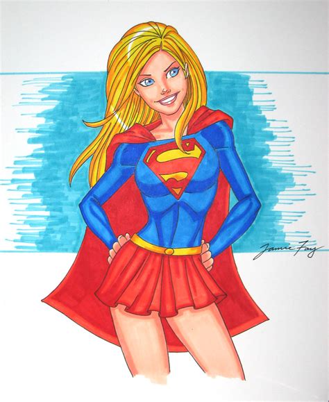 Supergirl Sketch By Jamiefayx On Deviantart