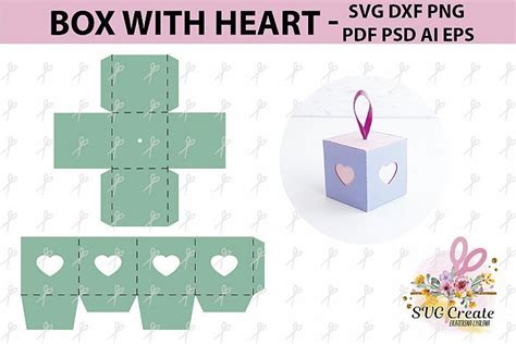 Svg box template, pdf favor gift box, printable, gift box (477188