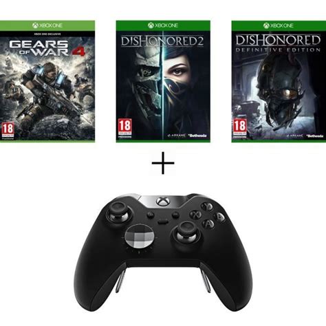 Manette Sans Fil Elite Xbox One Gears Of War 4 Dishonored