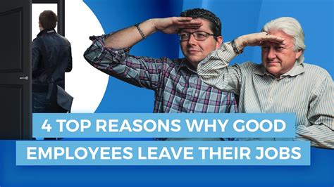 Top Reasons Why Good Employees Leave Their Jobs Youtube