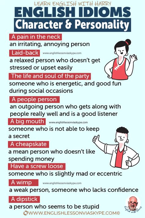 38 English Idioms Describing Character And Personality Effortless English