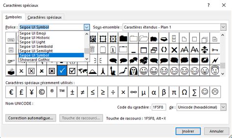 Comment Insérer Une Coche Et Une Marque X Dans Word Microsoft Word 2016