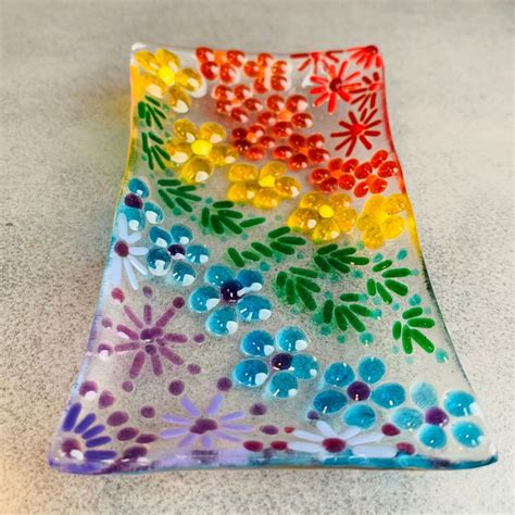 Glass Kit Craft Kit Make Your Own Glass Trinket Soap Dish Make At Home Fused Glass Art Kit
