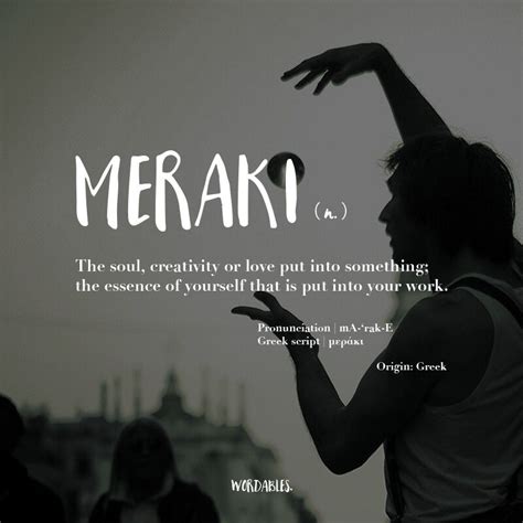Creator Archetype ~ Meraki The Creativity You Put Into Your Work The