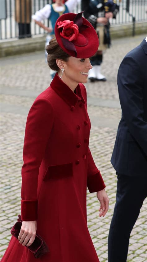 Kate Middleton At Commonwealth Day 2020 Kate Middletons Red Outfit