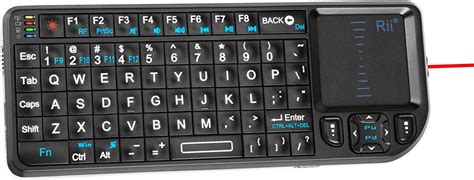 Rii Mini Wireless Keyboard With Touchpad＆qwerty Keyboardsupport