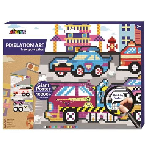 Avenir Pixelation Art Poster Kit Transport Holdson Puzzle Store Nz