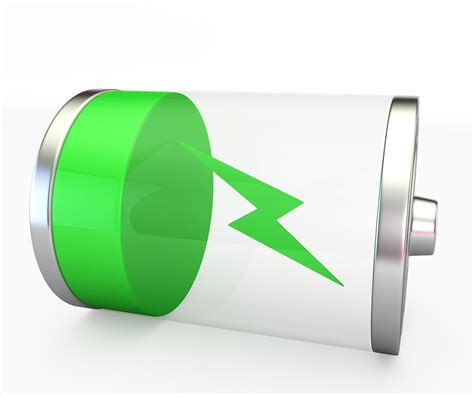 1114 Green Icon Of Battery Charging Stock Photo Powerpoint Slide