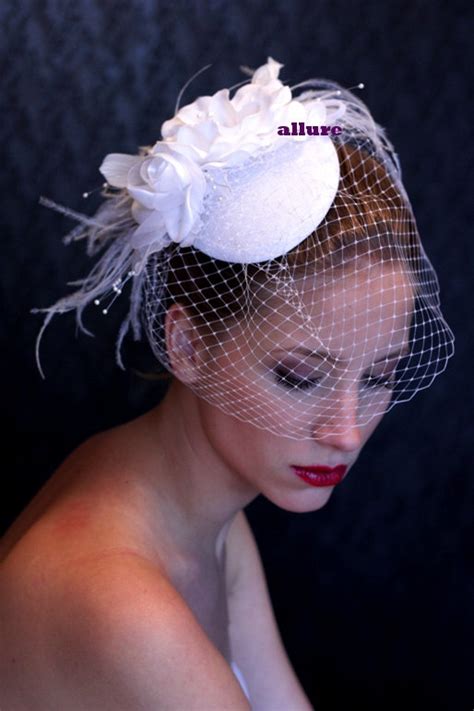 Wedding Hat Birdcage Veil Beautifull Headpiece Bridal Hat 2278476