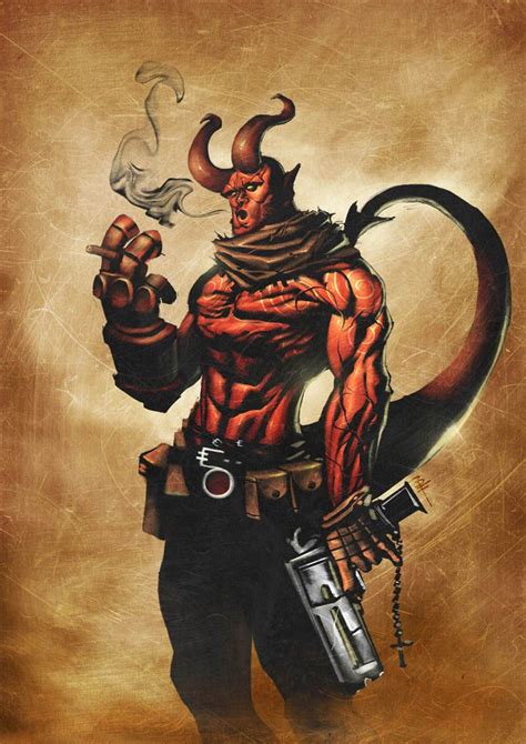 Hellboy By Brianfajardo Comics Comic Art Comic Book Heroes