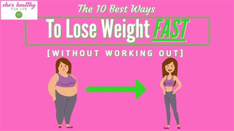 10 Best Ways To Lose Weight Fast Without Working Out Nutrition Is Key