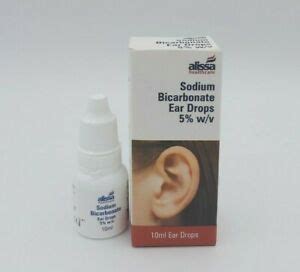 Sodium bicarbonate ear drops work by gently dissolving the earwax where it is stuck to the skin, making it more likely to fall out. Sodium Bicarbonate EAR DROPS 5% w/v | eBay