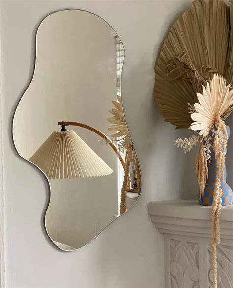 asymmetrical mirror home decorirregular mirroraesthetic etsy in 2021 room inspiration