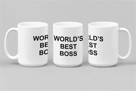 Worlds Best Boss The Office Mug Coffee Mug Mug For Etsy