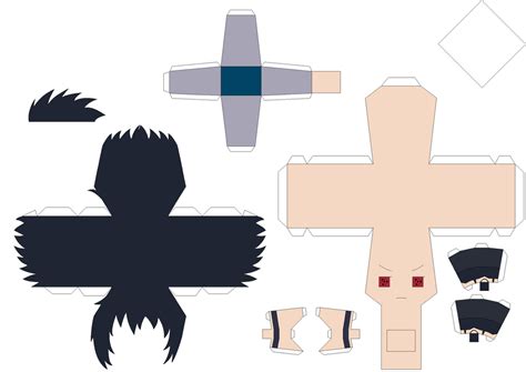 Akatsuki Sasuke Papercraft Template Request Pt1 By Huski Fan On