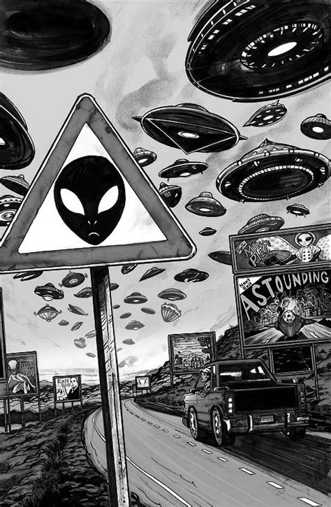 This is a black and white alien ! ufos on Tumblr