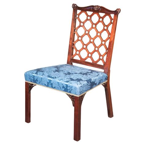 Antique Chippendale Lattice Back Chair For Sale At 1stdibs