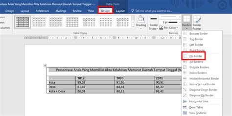 Cara Menghapus Garis Tabel DI Word Tidak Sampai 1 Menit