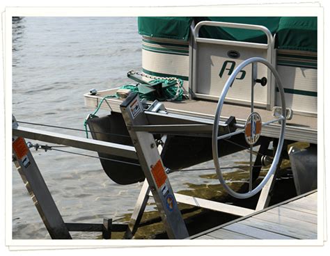 Vertical Pontoon Boat Lifts Michigan Lake Products